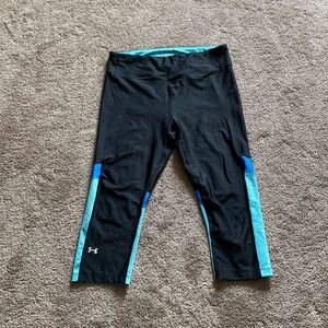 Under Armour Heat Gear Compression Crop Leggings SIZE L